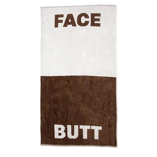 Lady Sandra Home Fashions The Face/Butt Towel by | 100% Cotton Beach or Bath Towel, 76 x 142 cm, Practical and Original Gift