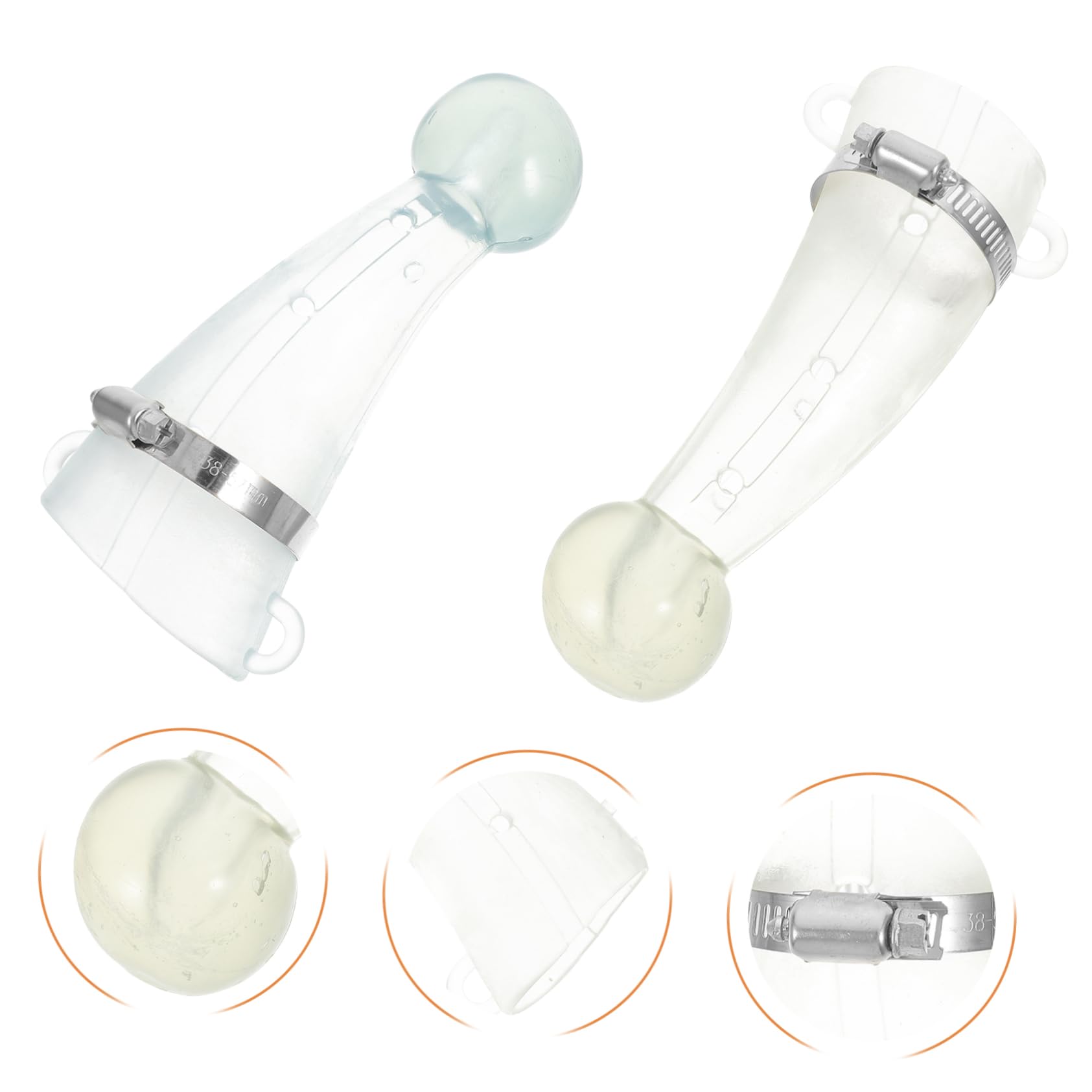 SUPVOX Cattle Horn Covers Silicone 3 Pairs Protective Horn Covers for Farm Cattle Random Color