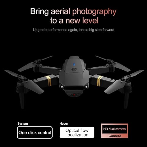 Miniatura 7 de Mini dron con cámara, FPV Drone con cámara 1080P WIFI FPV RC Quadcopter Modo sin cabeza Follow Me Altitude Holding Toys Drones para niños y adultos,