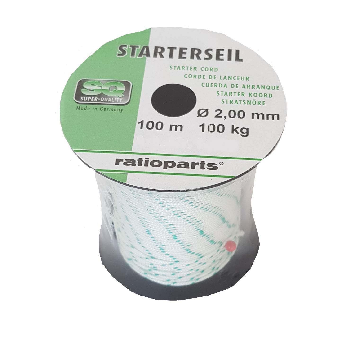 Corde de démarrage 2 mm x 50 m pour lanceur de tronçonneuse et taille-haie