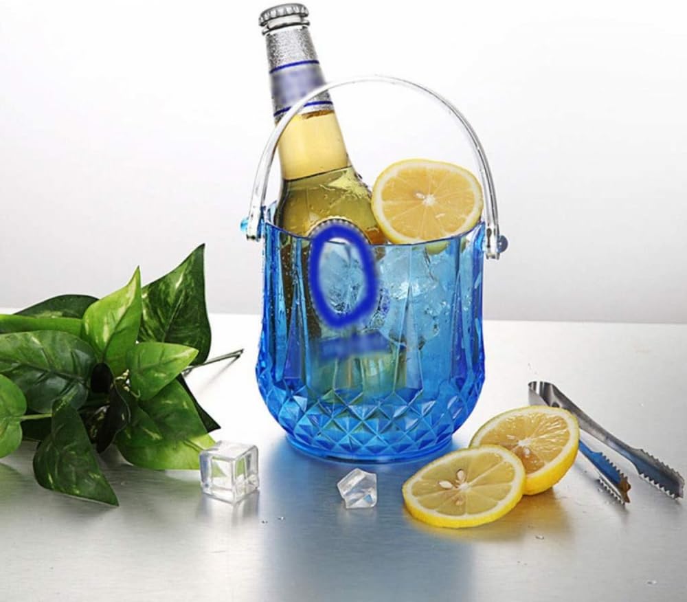 Secchiello per ghiaccio portatile piccolo secchiello per il ghiaccio vaso da scrivania secchio di stoccaggio domestico secchio bar festa birra bevanda secchio ristorante secchio champagne