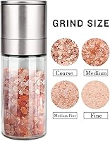 Vista 4 de Gulex® Molinillo de Sal y Pimienta, Recargable, Grosor Ajustable, Molinillo de Pimienta Negra, Shaker de Sal Marina de Acero Inoxidable con Rotor