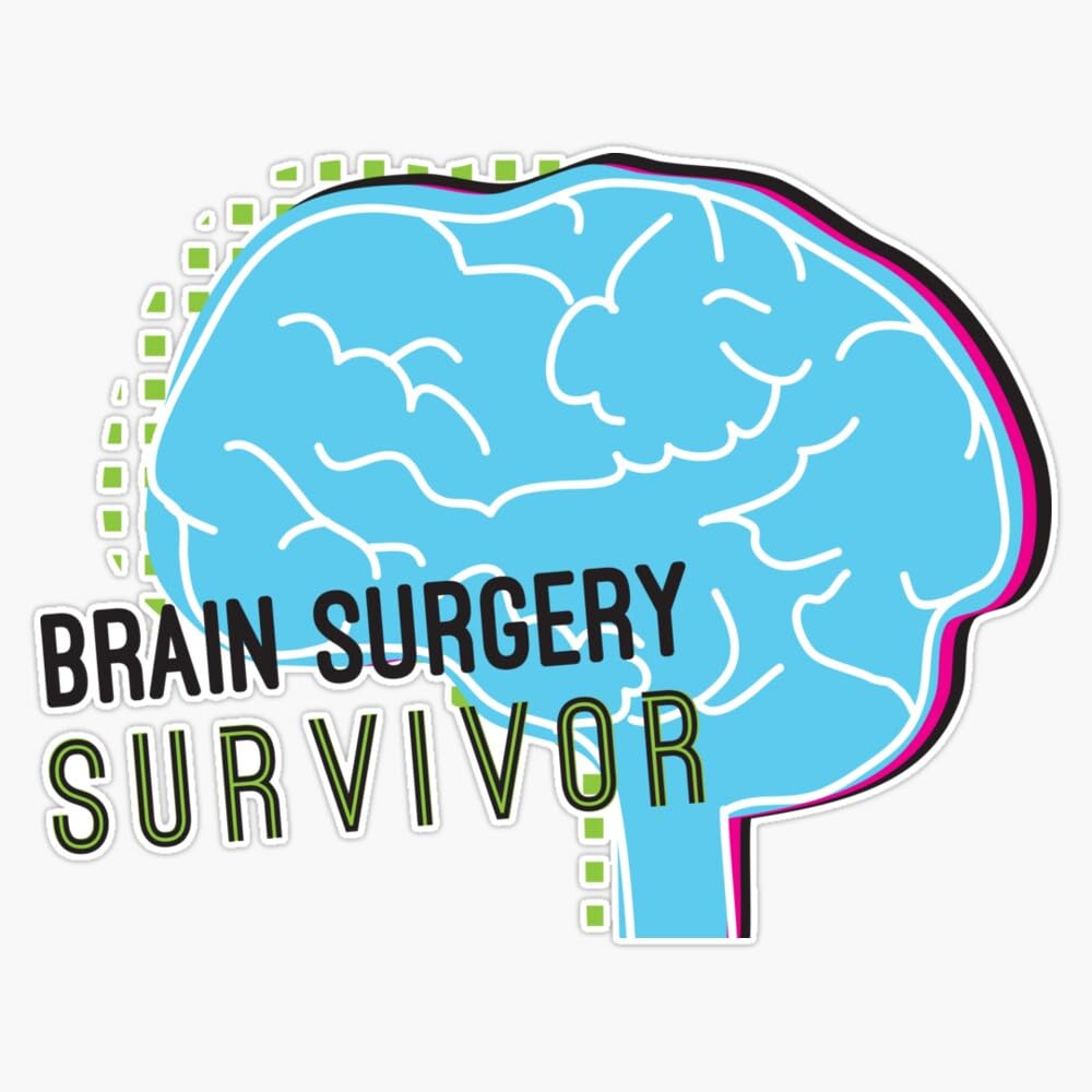 IIH PTC Awareness Brain Surgery Survivor Gifts Sticker Vinyl Decal Car Laptop Wall Window Bumper Sticker 5"