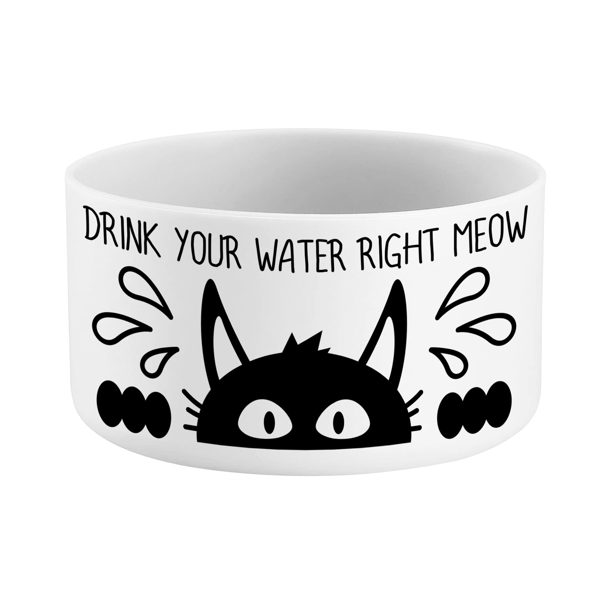 Vmini Funny Protective Silicone Water Bottle Boot, Compatible with Hydro Flask and More, Motivational Anti-Slip Bottom Sleeve Cover 32-40 oz