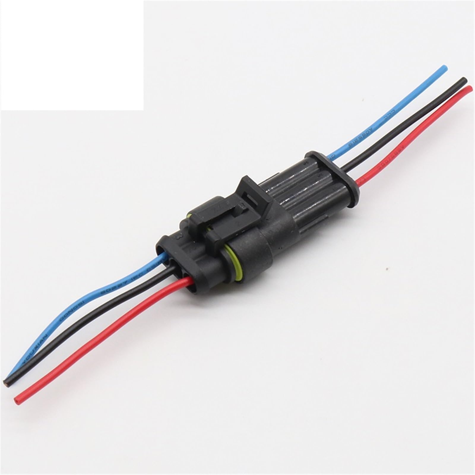 Conector de cable de 3 pines con cableado integrado y goma anti vibración 6