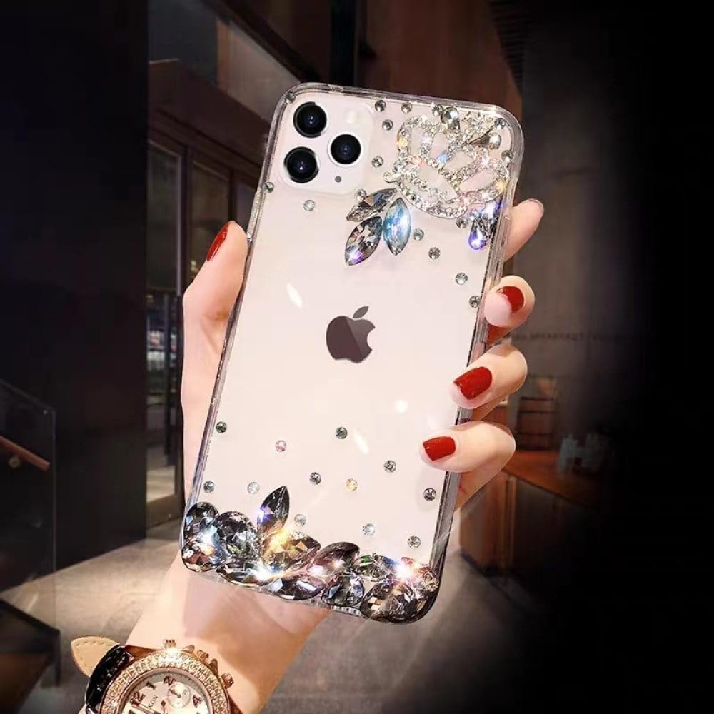 Funda de Lujo para teléfono móvil con Diamantes para iPhone 15 14 13 12 11 Pro MAX XR 7 8 Plus, Z1, para iPhone 15 Pro