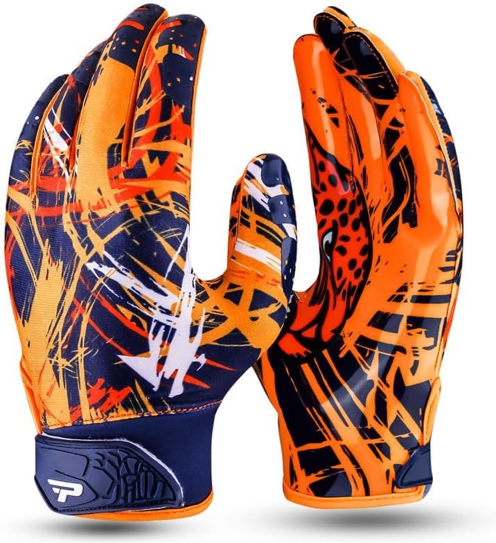 Premium Football Gloves for Kids Youth & Adults-Premium Sticky Receiver with Adaptive Fit Technology-Ultra-Grip Performance - Image 2