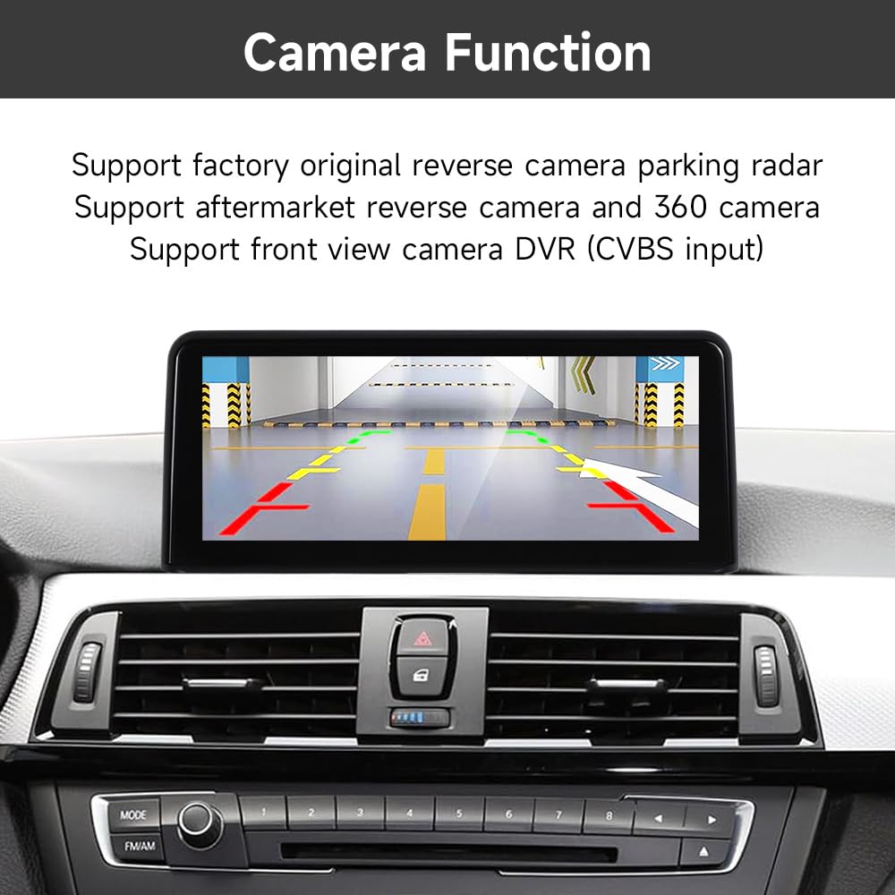 VIBEX 10,25 pollici Autoradio Carplay Wireless & Android Auto Wireless per BMW serie 3 4 F30/F31/F32/F33//F34/F36 2012-2016 con sistema NBT, Touchscreen Stereo Ricevitore con AirPlay Link, Siri
