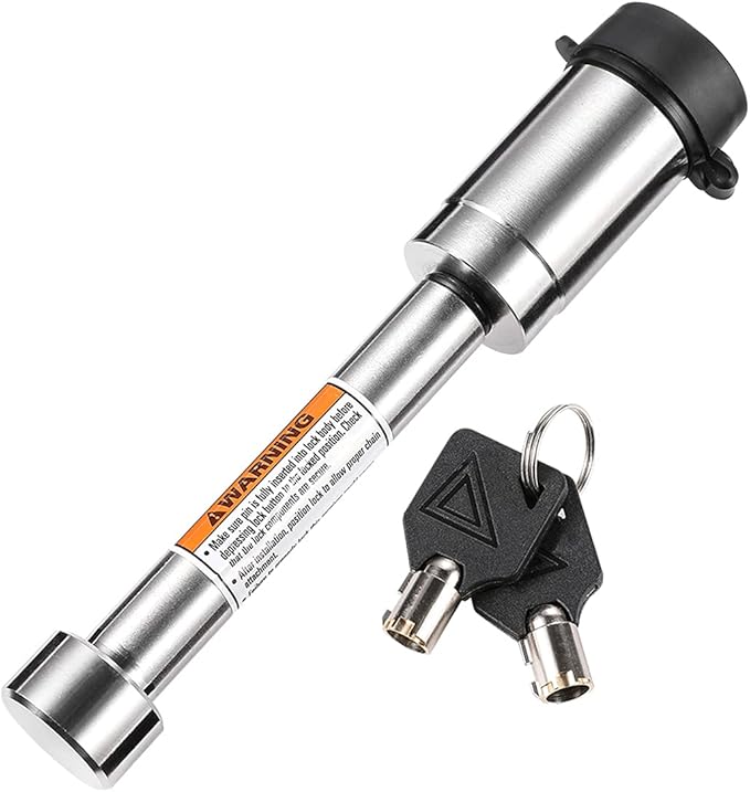 IV V Hitches 2 Keys 5/8 Chromed Receiver Locks for Class III OKLEAD
