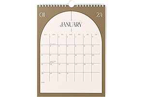 2024 Wall Calendar with Boho Color