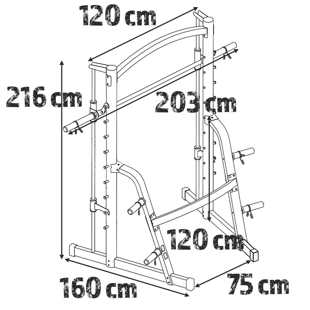 Marcy SM1000 Deluxe Home Gym Smith Machine con Il banco del Peso