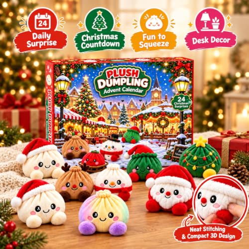 Dumpling Advent Calendar 2026 Plush Mystery Box Christmas Home 24-Day Adult - image 5
