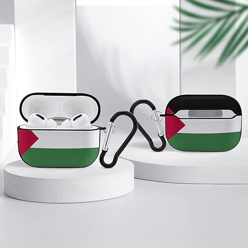 Miniatura 4 de TAIZIYEAH Funda para Airpods Pro con bandera de Palestina, suave y flexible, para niñas con llavero