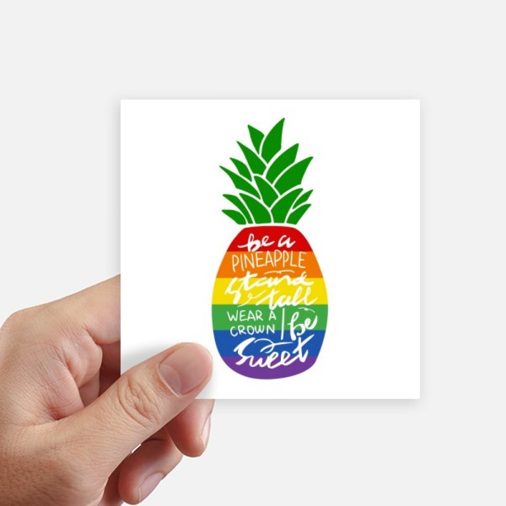 Drapeau Arc-en-Ciel LGBT Stickers Ananas pour Personnaliser Ordinateur et Valise