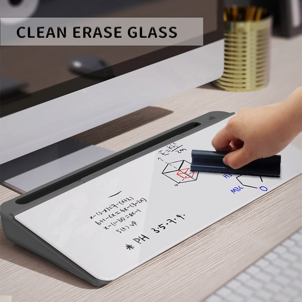 Buy Small Desktop Glass Desktop Computer Pad Whiteboard Dry Erase Board