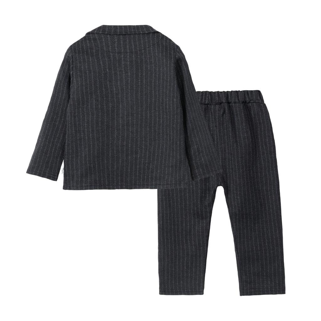 Lito Angels Gentleman Hochzeit Festliche Kariert Weste Anzug Set mit Hut für Baby Kinder Jungen, Grau Grün Braun Blau
