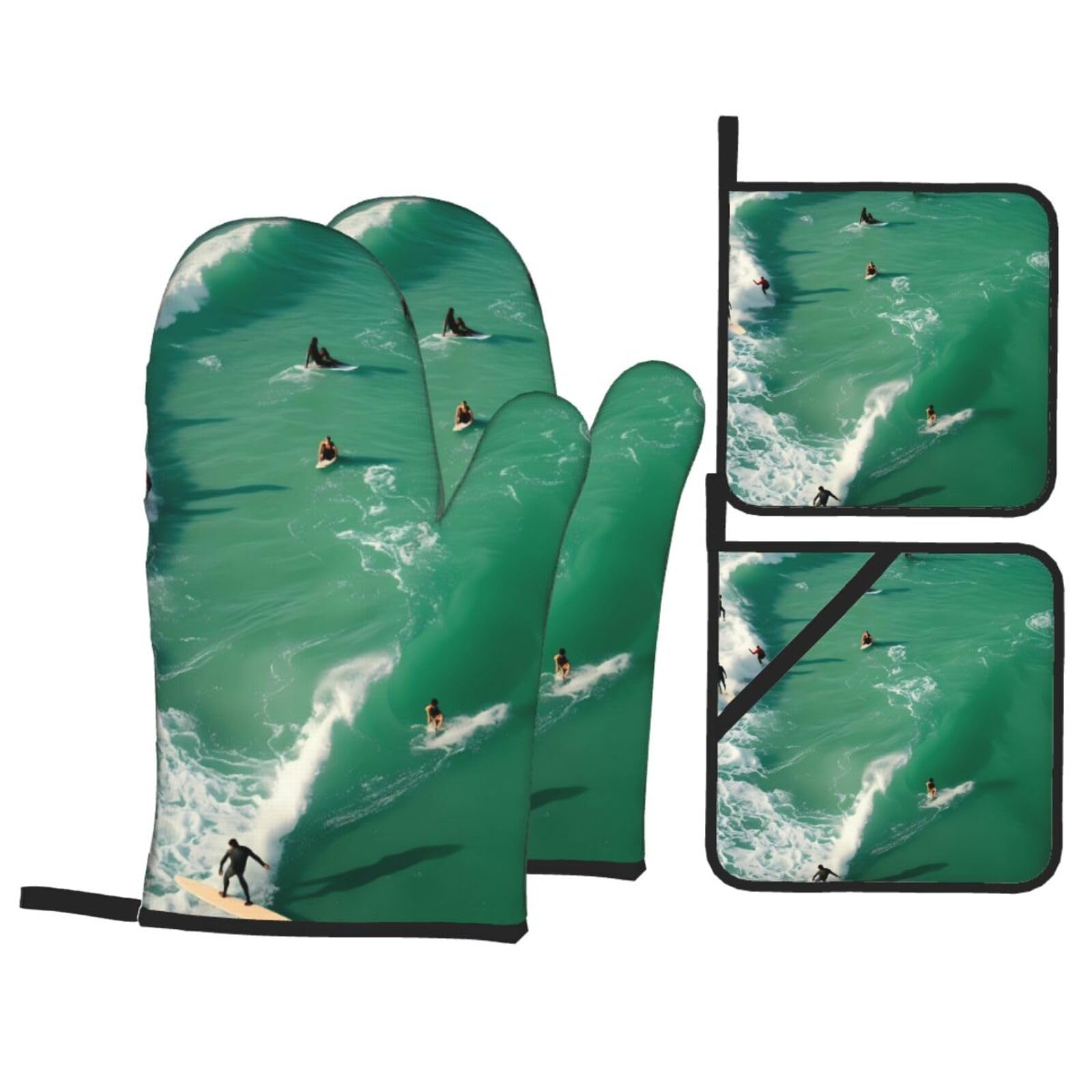 Gants de four isolants pour éviter les brûlures au micro-ondes et grill