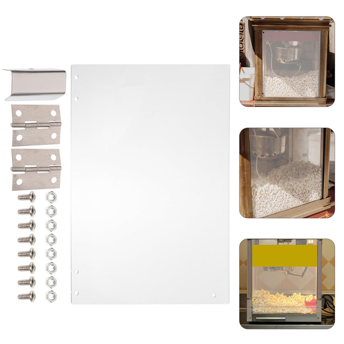 Pvc Türschutzblenden für Kommerzielle Popcornmaschinen Robust 2 Stück Duales Türdesign Transparent für Gewerblichen und Privaten Gebrauch
