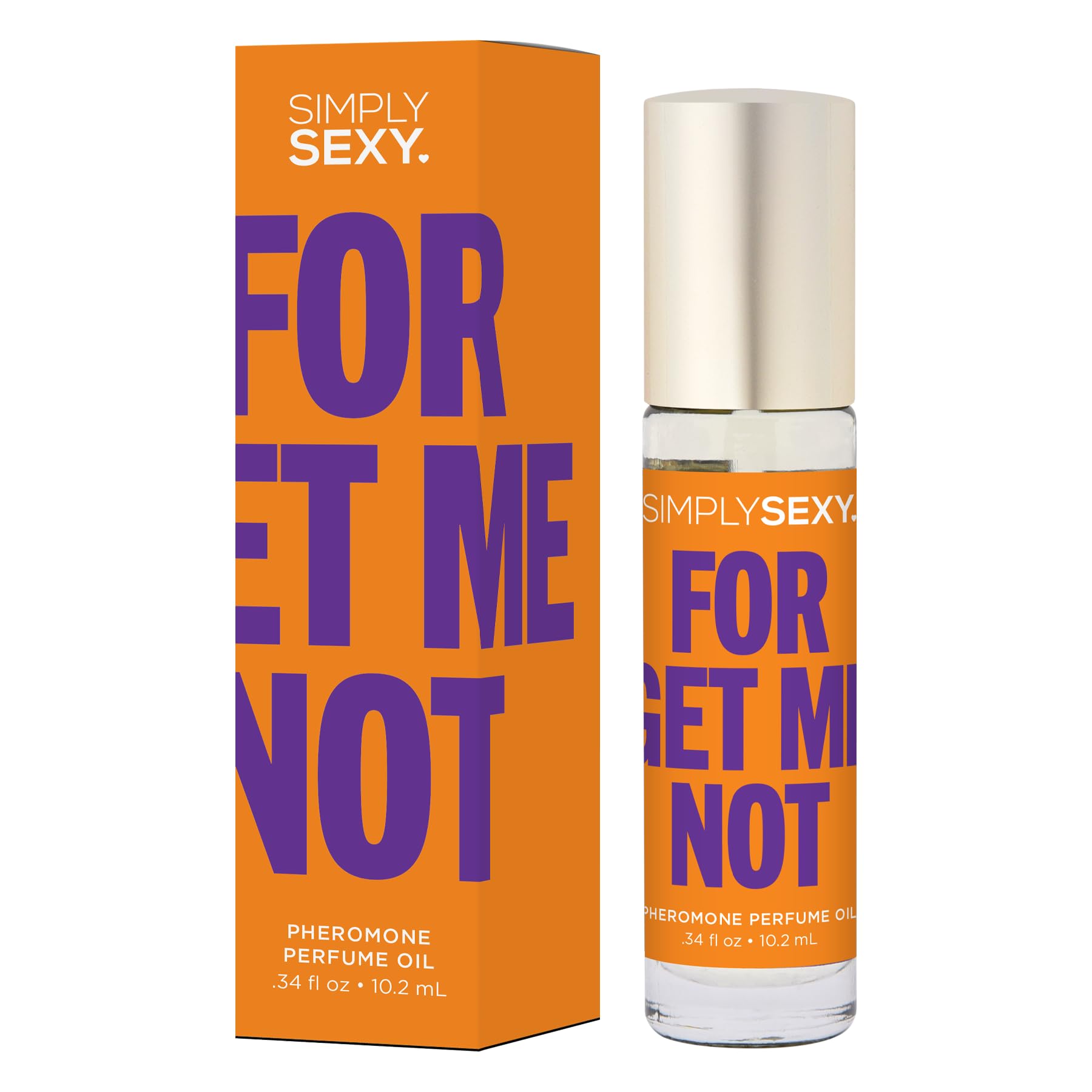 SIMPLY SEXY Affirmations Forget Me Not Pheromone Perfume Oil - Warm Spiced Woody Scent with Notes of Natural Orange, Lemon, Coconut, and Pear -