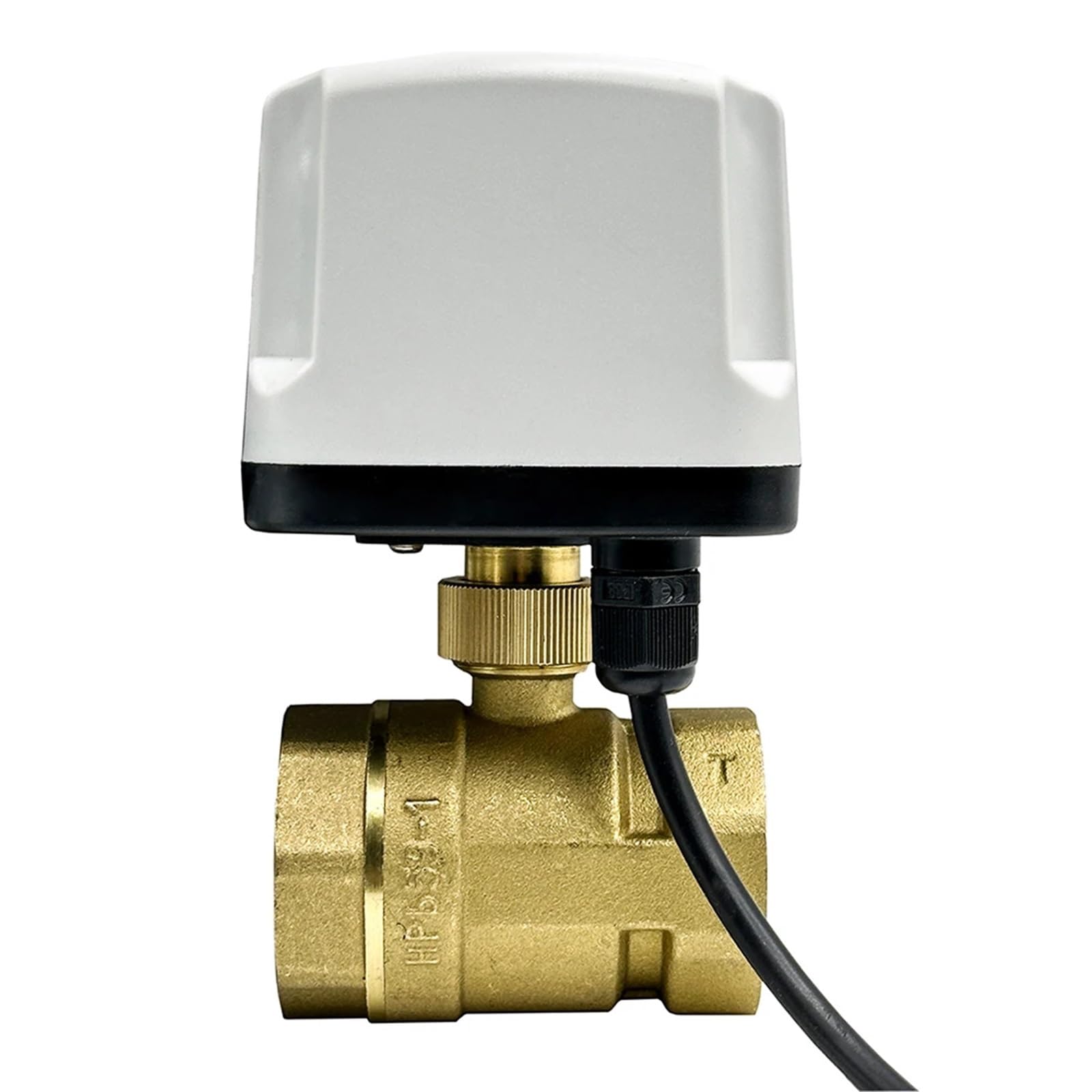 Valvola a sfera motorizzata impermeabile IP65 da 1/2", 3/4", 1", 2", valvola a sfera in ottone a 3 fili e 2 controlli, motore in metallo Big Tq(1/2",24VDC_CR03)