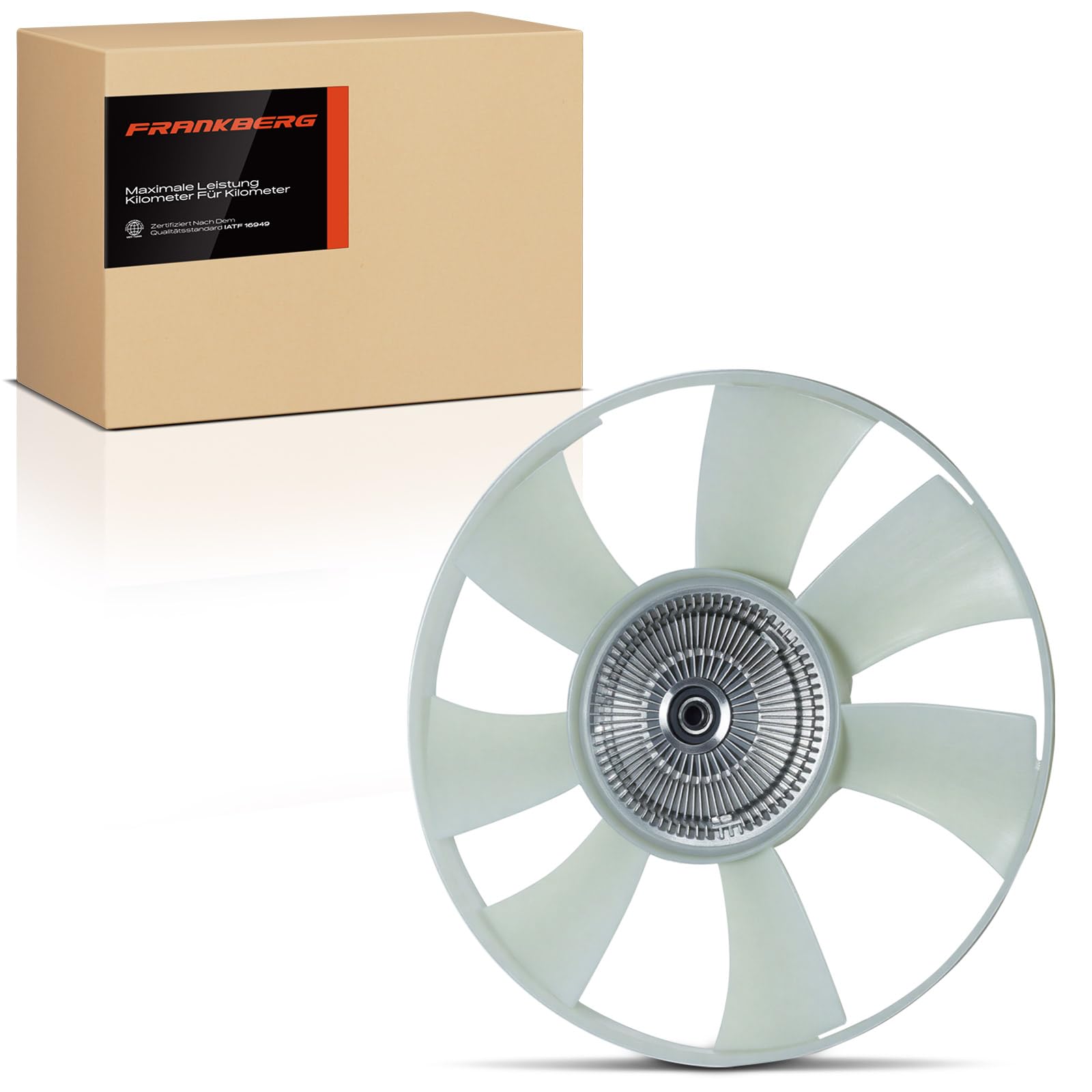 Frankberg Roda del Ventilador del radiador Acoplamiento viscoso Compatible con Sprinter 5-T Plataforma/Chasis B906 Viano W639 Vito Bus W639 Sprinter 3-T Furgoneta B906 2009723