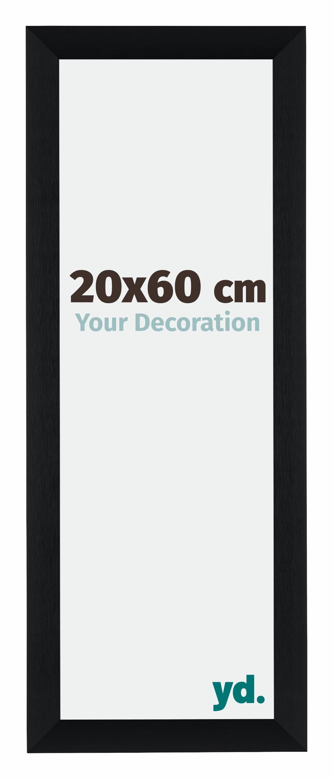 yd. Your Decoration - Cadre 20x60 cm - Noir Brosse - Cadres Photos en Aluminium Avec acrylique - Anti-​Reflet - Cadre 20x60 - Tucson