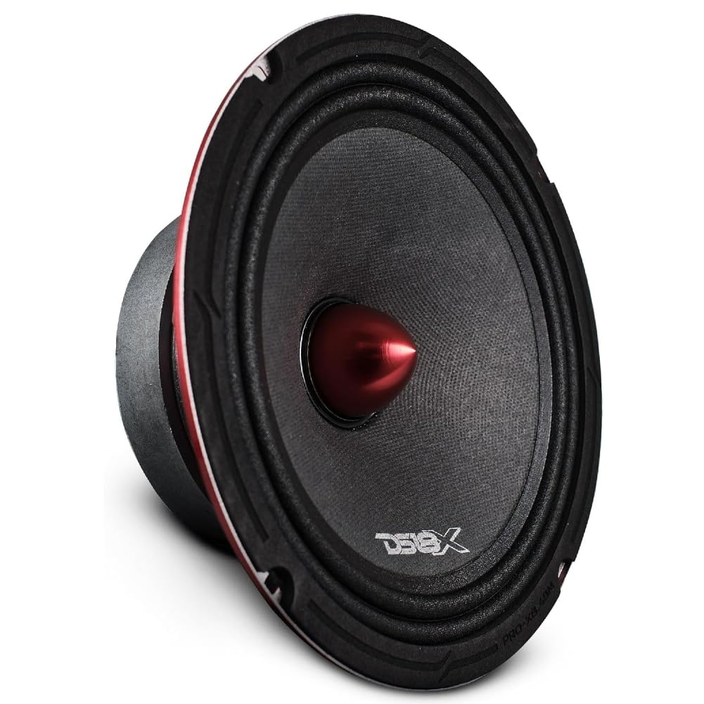 KIT Set pour DS18 Pro-X8.4BMPK, Système de Haut-parleurs 2 Voies 20 cm 200 mm 8", 275 Watts RMS, 550 Watts Max, avec 2 woofers et 2 tweeters, 4 ohms, pour Voiture, kit par Paire