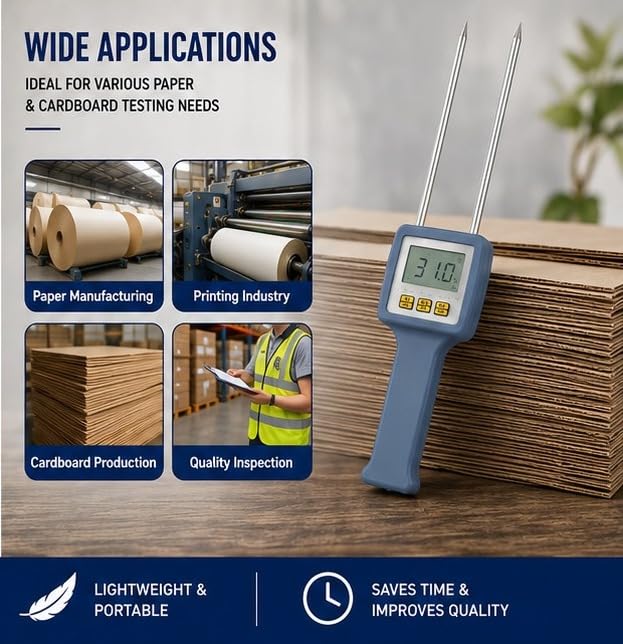 KERRO™0-95% Paper Moisture Meter TK-100M, For Industrial 3
