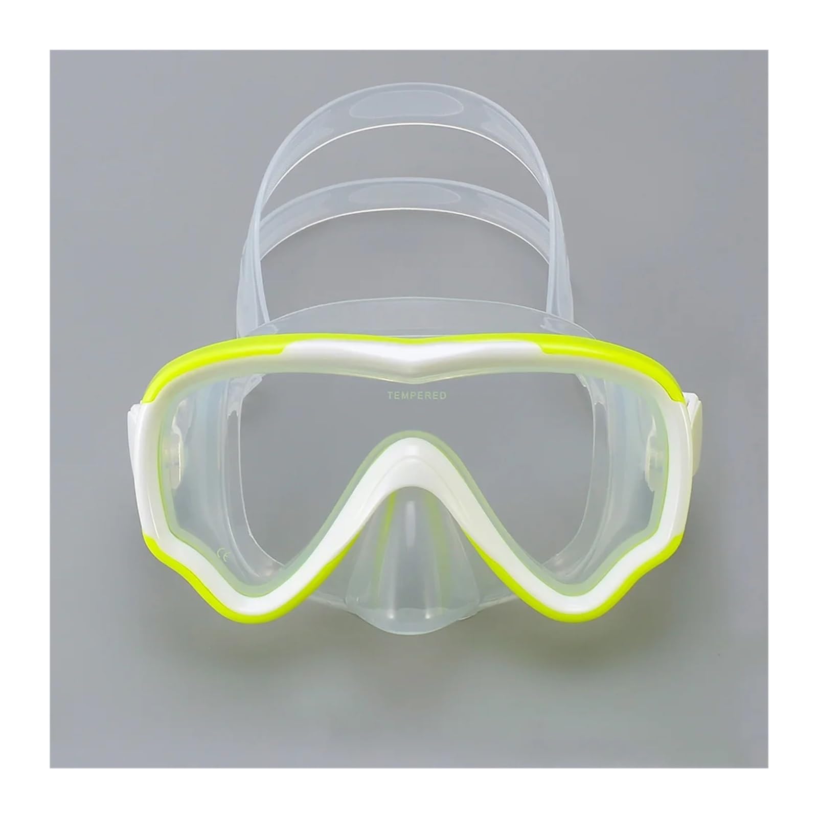 Maski do nurkowania Maska do nurkowania dla dzieci Maska do nurkowania dla dzieci Okulary do pływania przeciwmgielne z osłoną na nos okulary do nurkowania(Yellow-White)