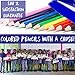 Color Swell Bulk Colored Pencils – 30 Sets, 360 Pre-Sharpened Assorted Vibrant Colors – Ideal for Kids, Teachers, and Classroom Supplies