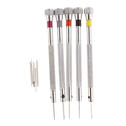 Anbau 5Pcs Precision Screwdriver Glasses Jewelry Watchmaker Watch Repair Tool