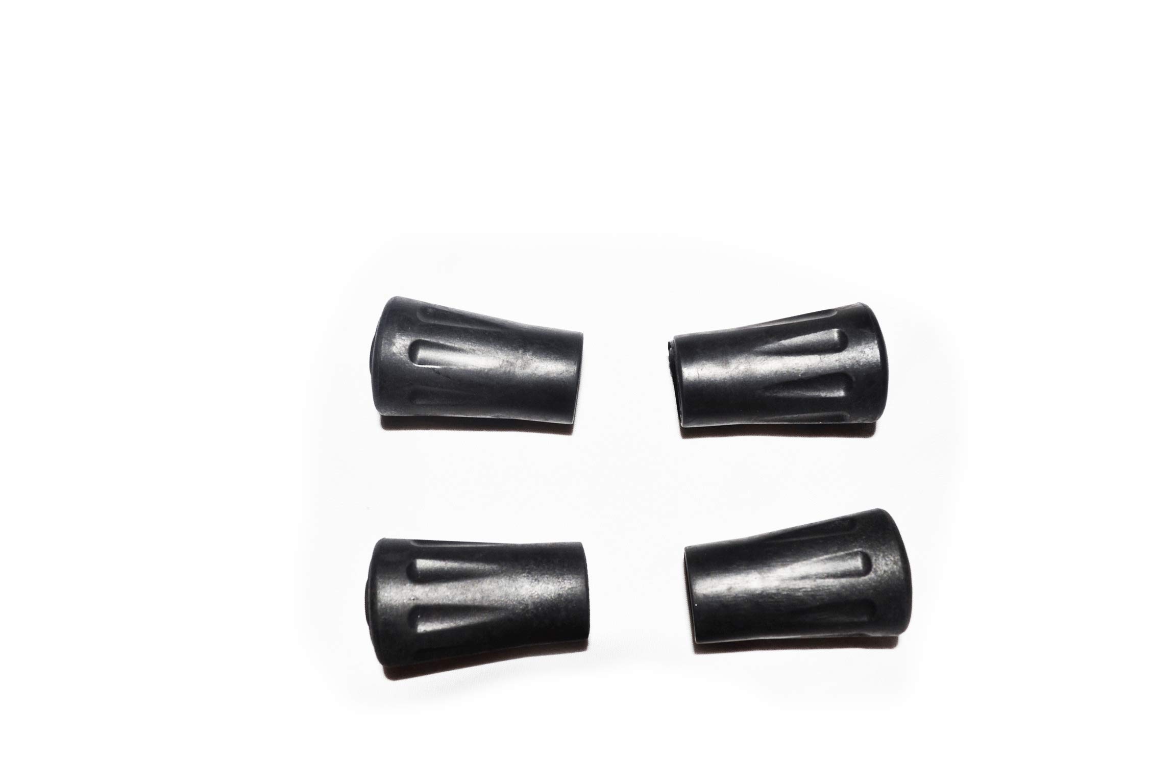 4 PCS Replacement Rubber Trekking Pole Tips for Standard Hiking Poles