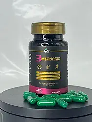 3 Magnésio – Taurato, Dimalato e Bisglicinato – Alta Absorção | Sono, Energia, Ossos e Músculos – 60 Cápsulas