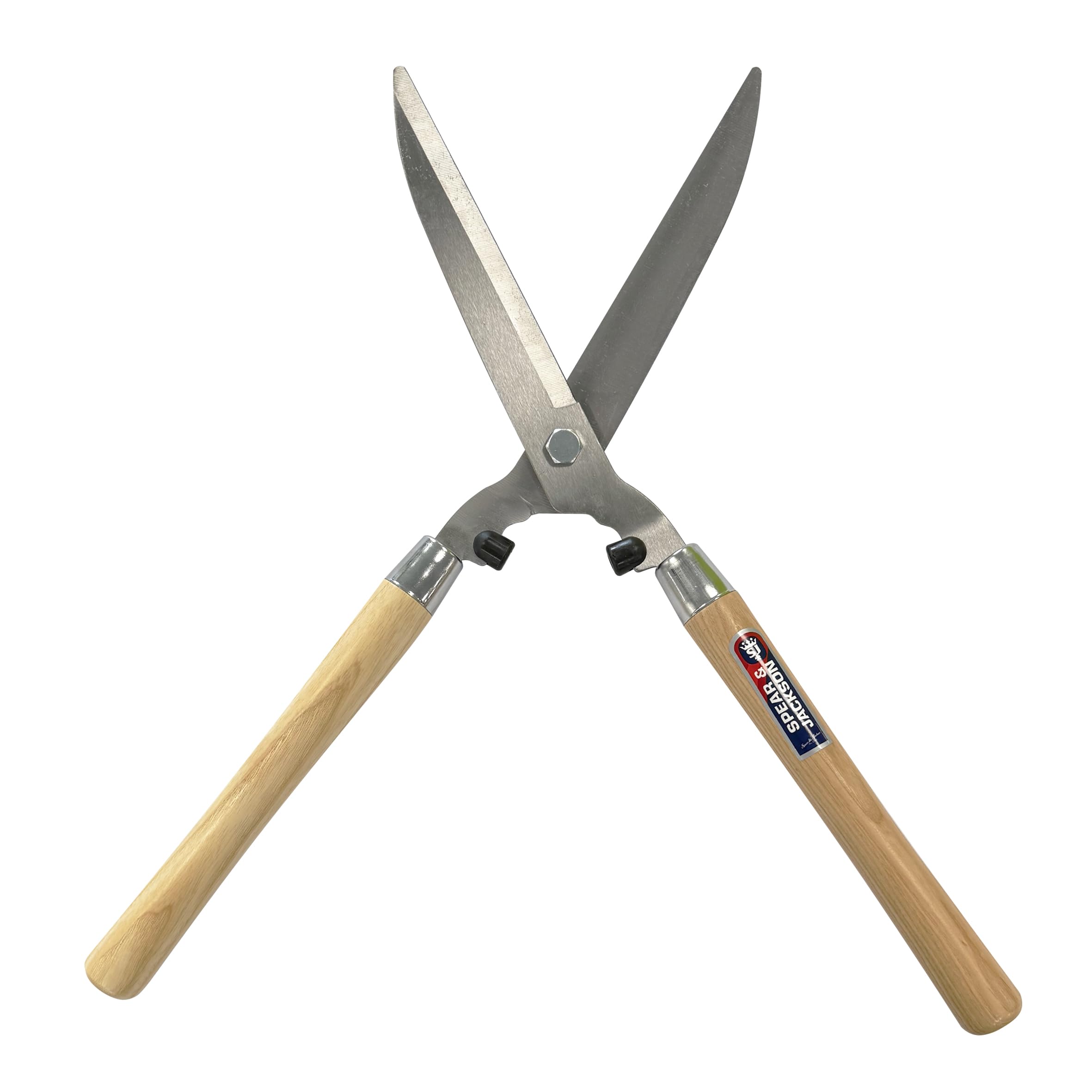 Spear & Jackson Razorsharp Cisailles à haies avec poignées en bois – poignées en bois dur FSC vernies (240 mm) – Cisailles polyvalentes en acier au carbone chromé