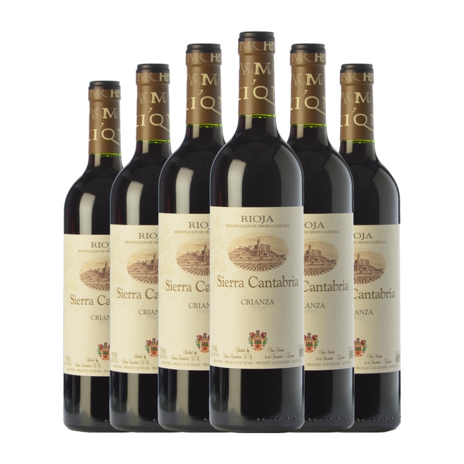 Sierra Cantabria Rioja Crianza 75 cl Vino tinto (Caja de 6 Botellas de 75 cl)