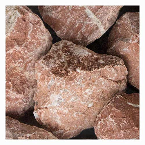 Preisvergleich Produktbild zierkiesundsplitt Marmor Rot Gabionensteine Bruchsteine 250kg Big Bag 40-80mm