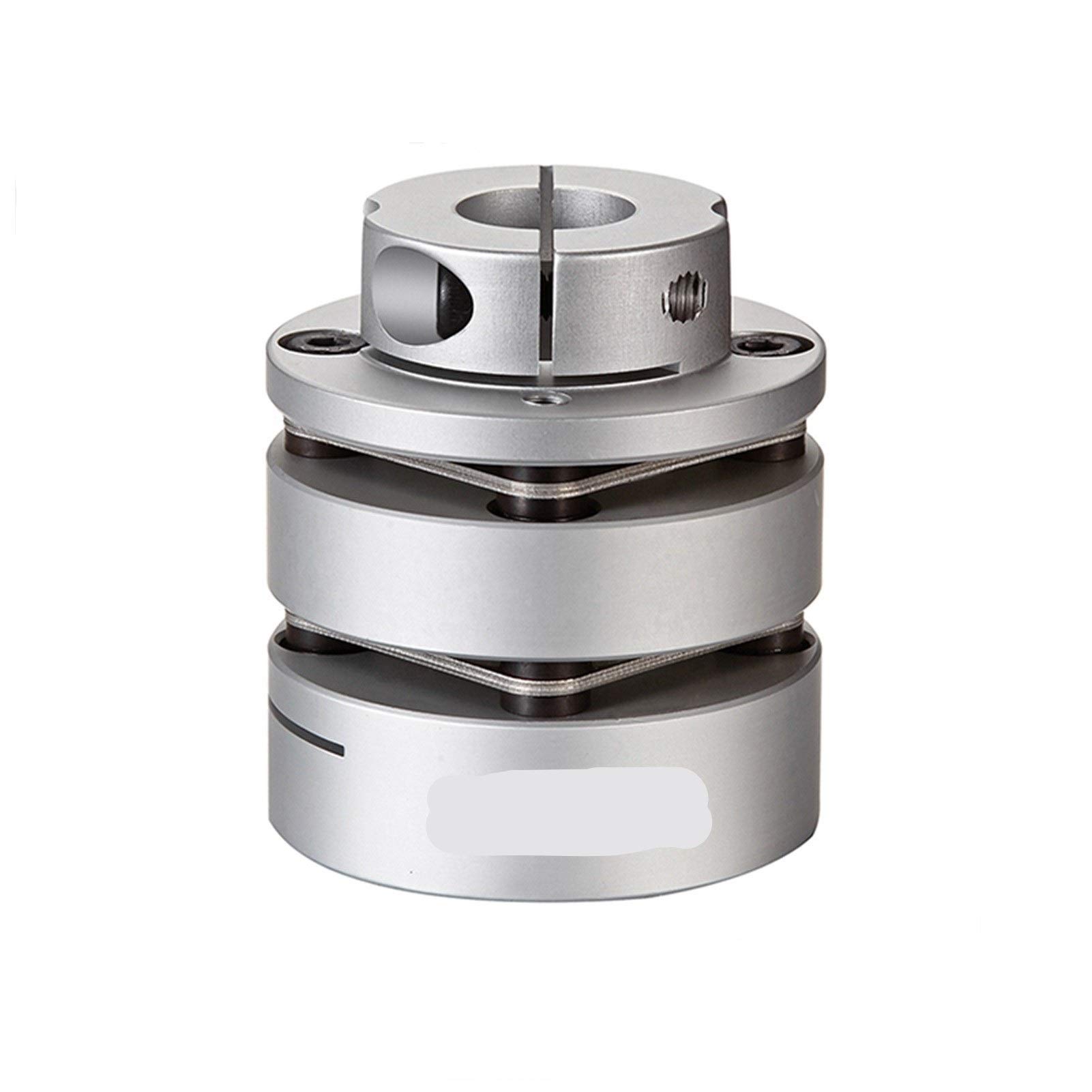 YFCDZVBH Coupleur Double diaphragme couplage Flexible Pince en Alliage d'aluminium for la stepmoteur de codeur CNC Inner Diameter : 34x42.9 (5 12)(5 15)