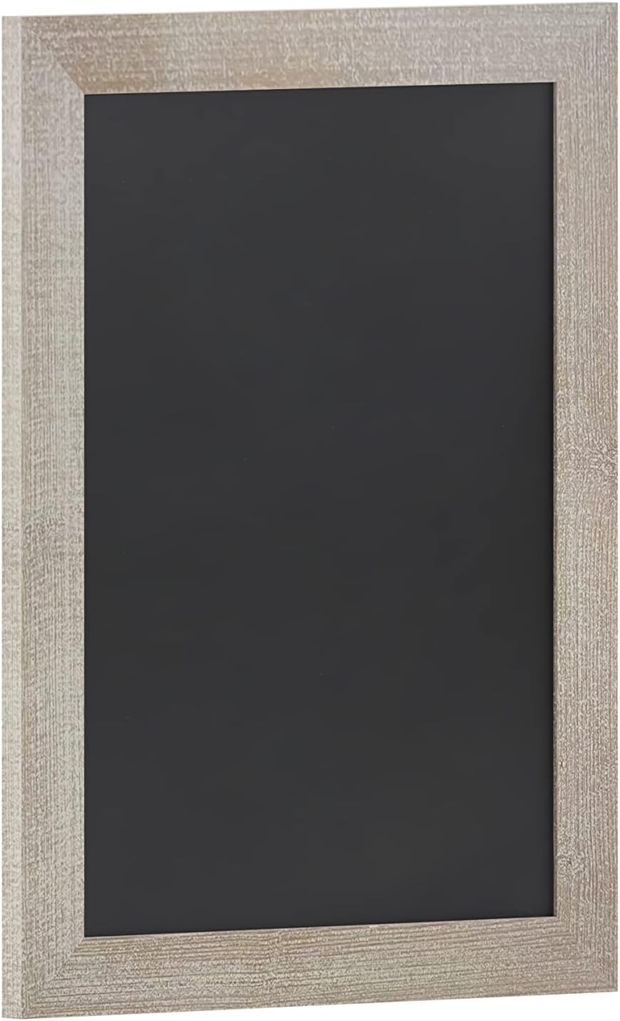 18" X 24" Weathered Lightwash Solid Wood Frame Wall Chalkboard, Magnetic Surface, Home Dรฉcor, Restaurant & Cafรฉ Menus, Blackboard, Includes Chalk, Eraser & Hanging Hardware