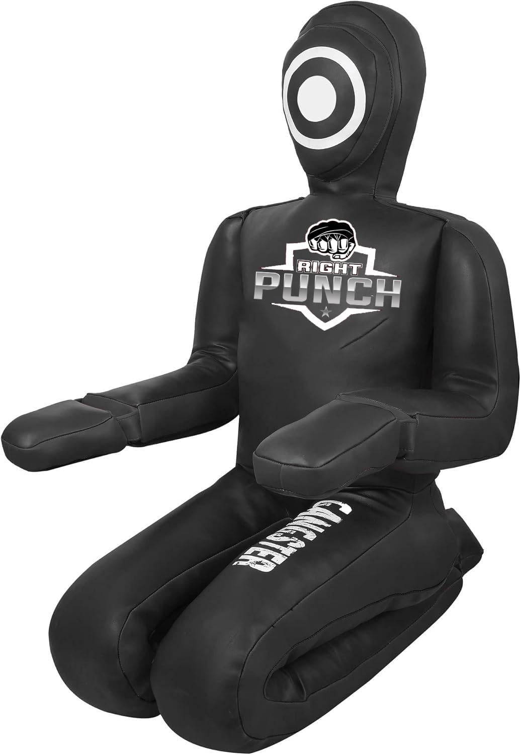 MMA BJJ Judo Training Grappling Dummy (Unfilled) PU Leather Dummy Design-Kneeling Pose