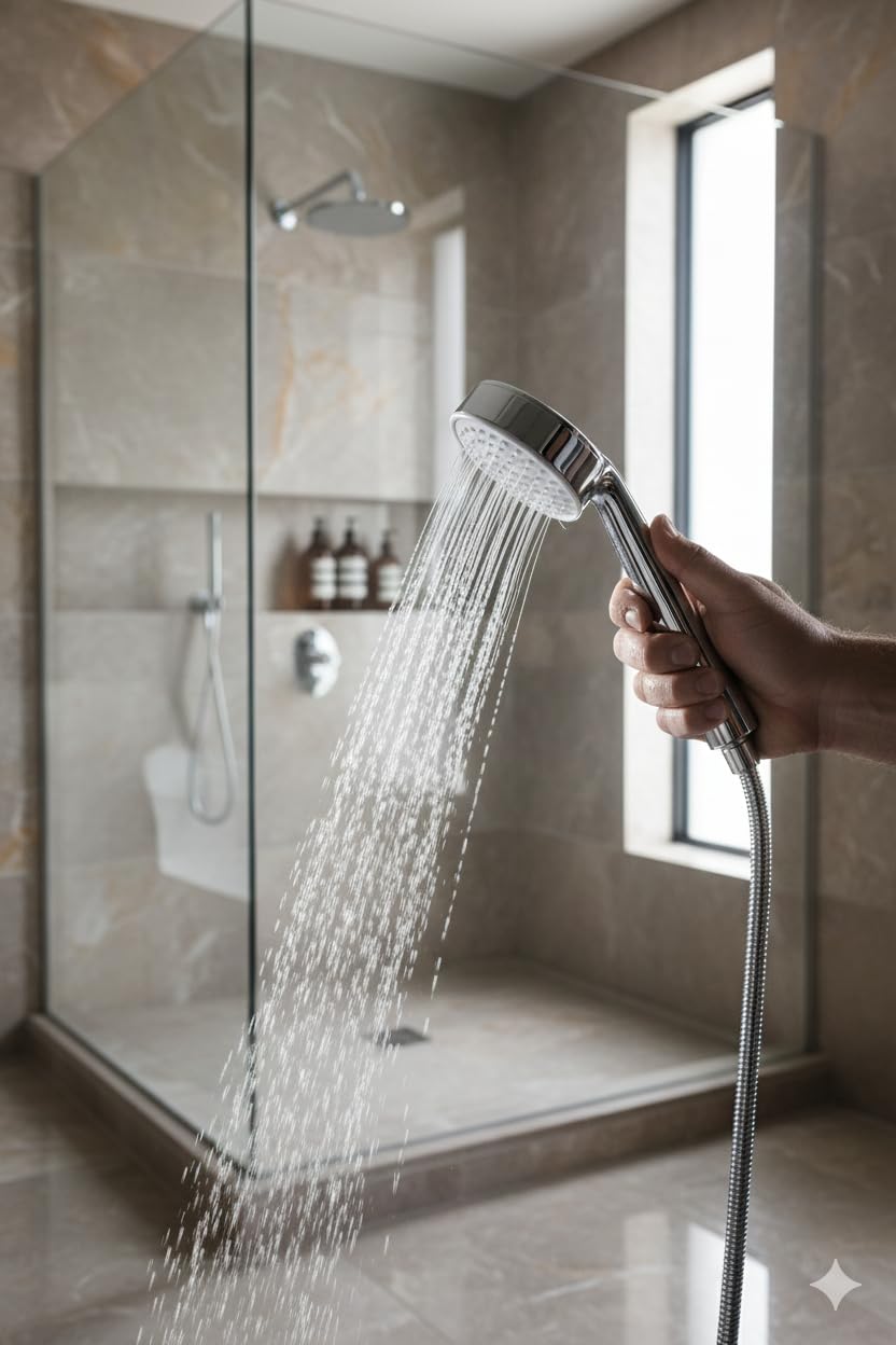 Vios Store Duş Başlığı – Yüksek Basınçlı Su Tasarruflu Banyo Shower Head, Kireç Önleyici Filtreli 3 Kademeli Ayarlanabilir Sprey, Evrensel Bağlantı