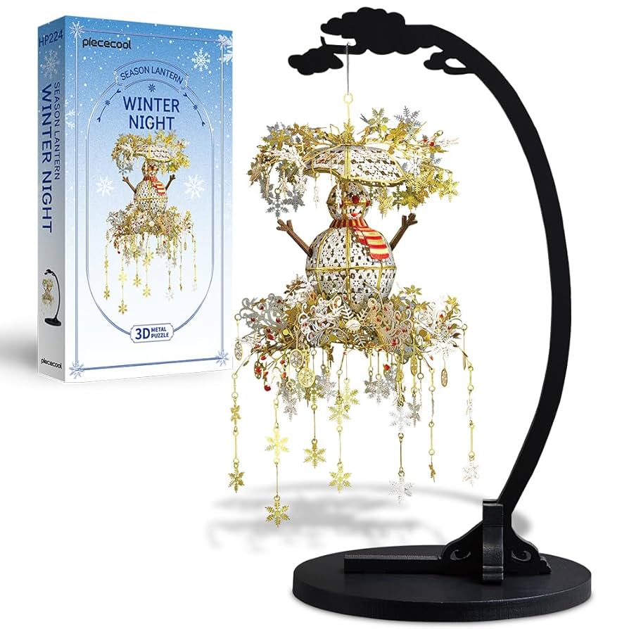 ジグソーパズル Piececool Winter night Amazon.co.jp: Piececool 3D Puzzle, Winter Night, Seasonal