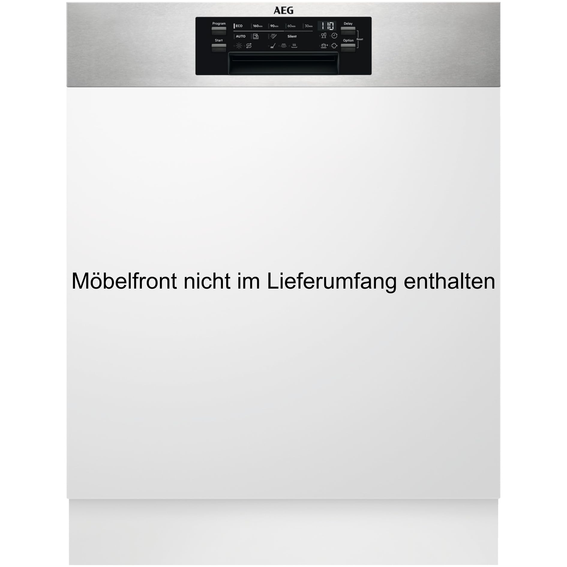 AEG Teilintegrierter Geschirrspüler 60 cm Serie 5000, AirDry, Energieklasse B, 44 dB, Wasserstopp, 14 MG, FES7572APM