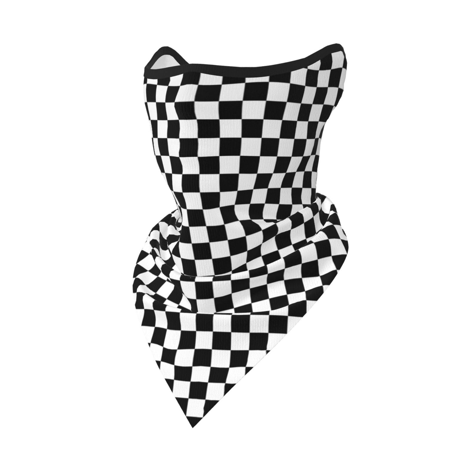 Hnnkloy Checkerboard Black White Inspired,Soft Face Cover Neck Gaiter Half Face Mask Scarf Sports Mask