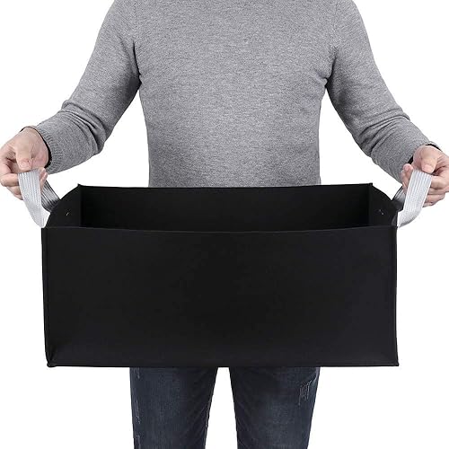 Miniatura 8 de Miweel Bolsas rectangulares de cultivo de plantas con asas, cama de jardín elevada de tela no tejida, larga y transpirable, contenedor de plantación