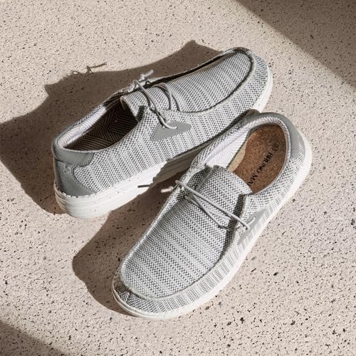 Bruno Marc Men's Casual Slip-on Loafers Stretch Shoes,Size 6.5,Grey,BLS211