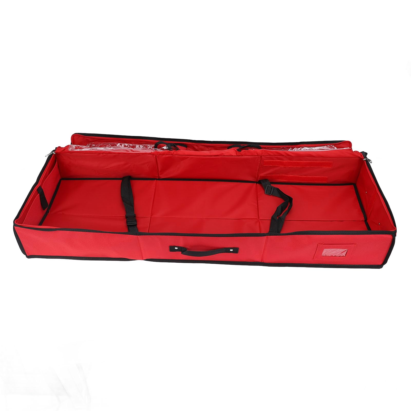 Geschenkpapier-Aufbewahrungsbehälter, 600D Oxford-Gewebe, wasserdicht, staubdicht, rot, tragbar, Unterbett-Geschenkpapier-Organizer