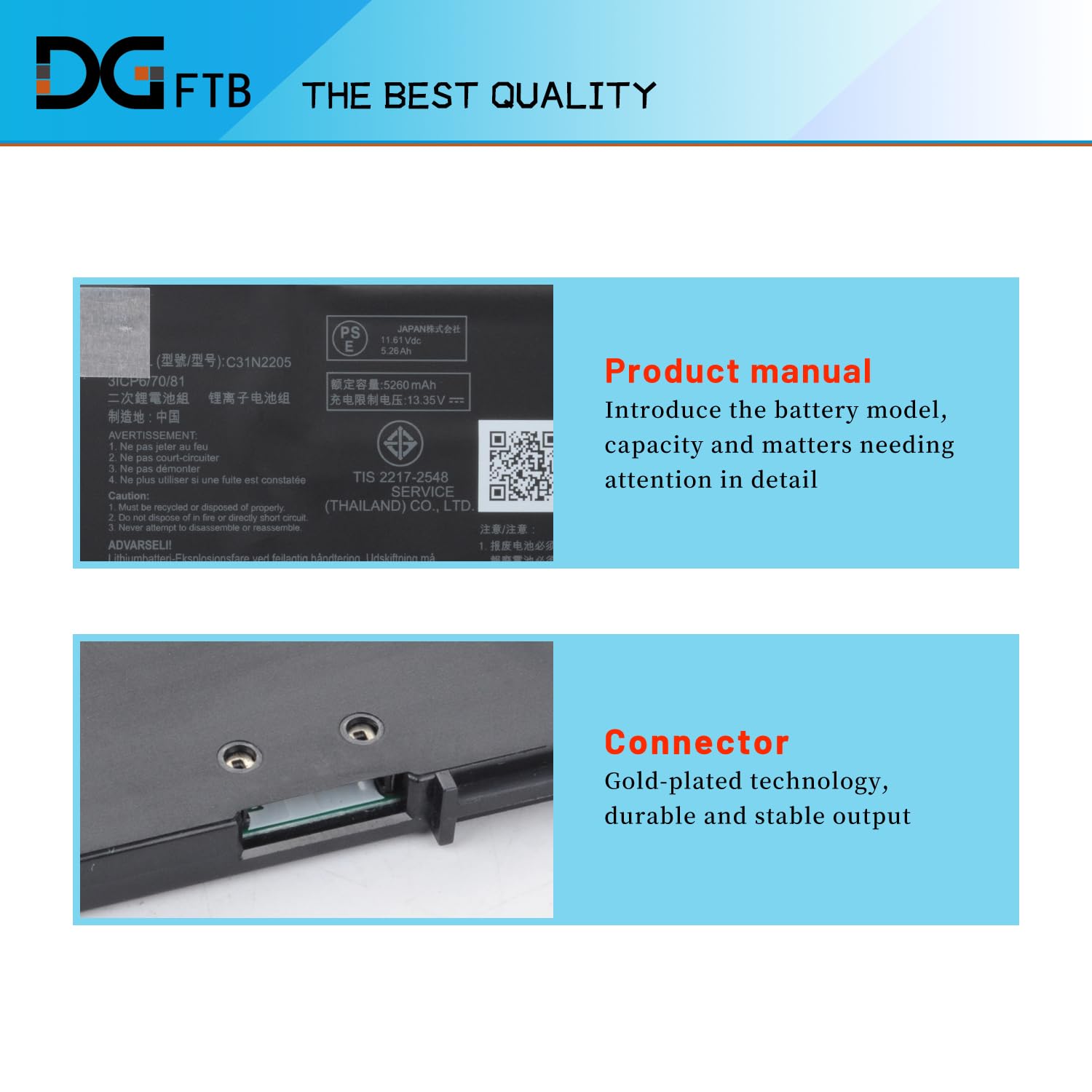 Amazon.com: C31N2205 Battery Replacement Compatible for ASUS