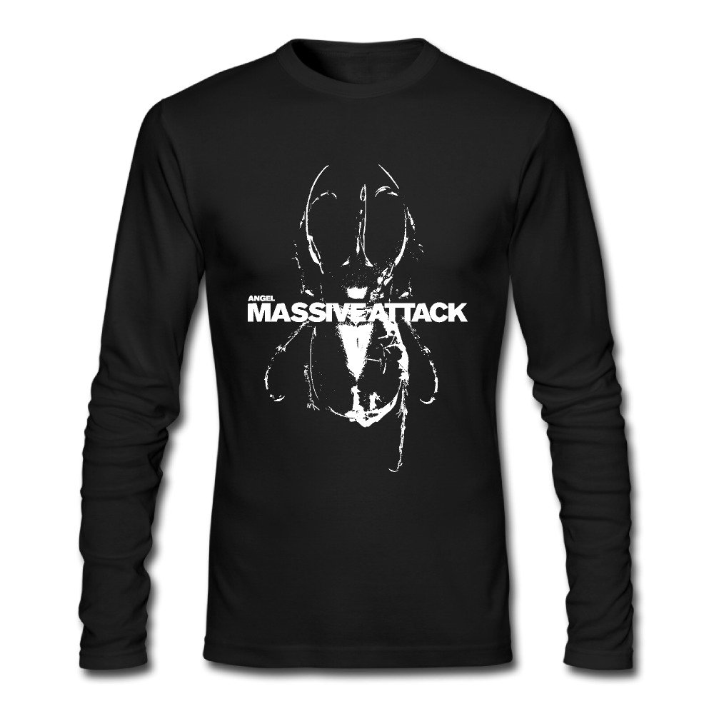 Long Sleeve Male Massive Attack T-shirts T Shirts Retro Tee Short Sleeve Apparel