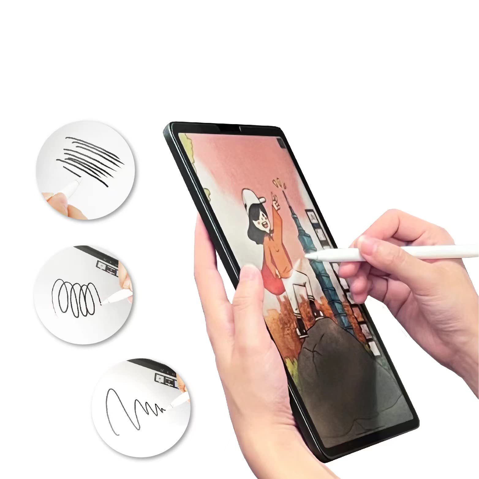 Zore Galaxy ile uyumlu Tab S8 Ultra SM-X900 Paper-Like Ekran Koruyucu Renksiz