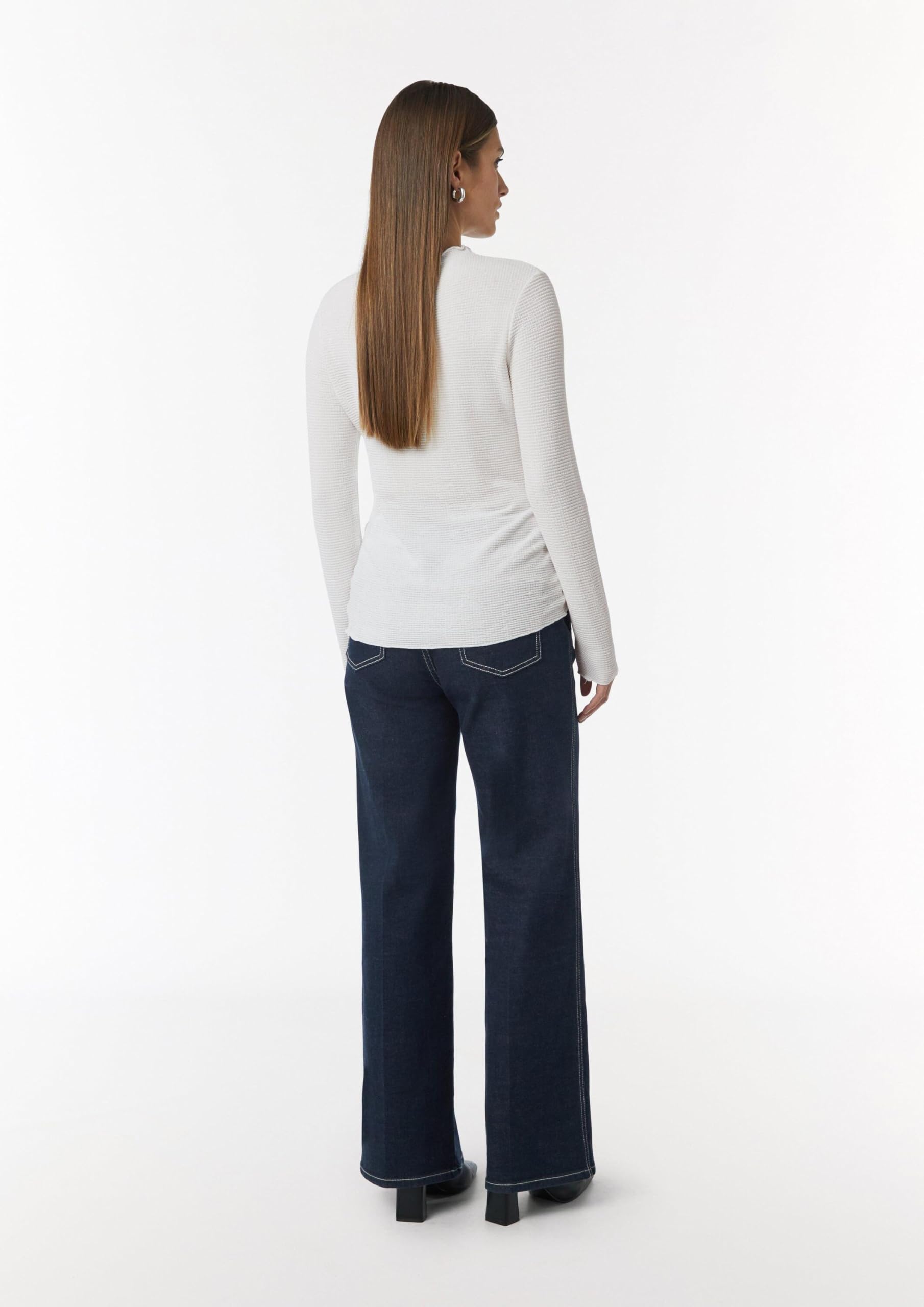 Comma Seersucker-Shirt im Slim Fit